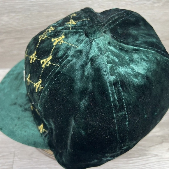 Rare Oakland A's Velvet Baseball American Needle Cooperstown Fitted Hat 7 5/8 - Picture 6 of 12